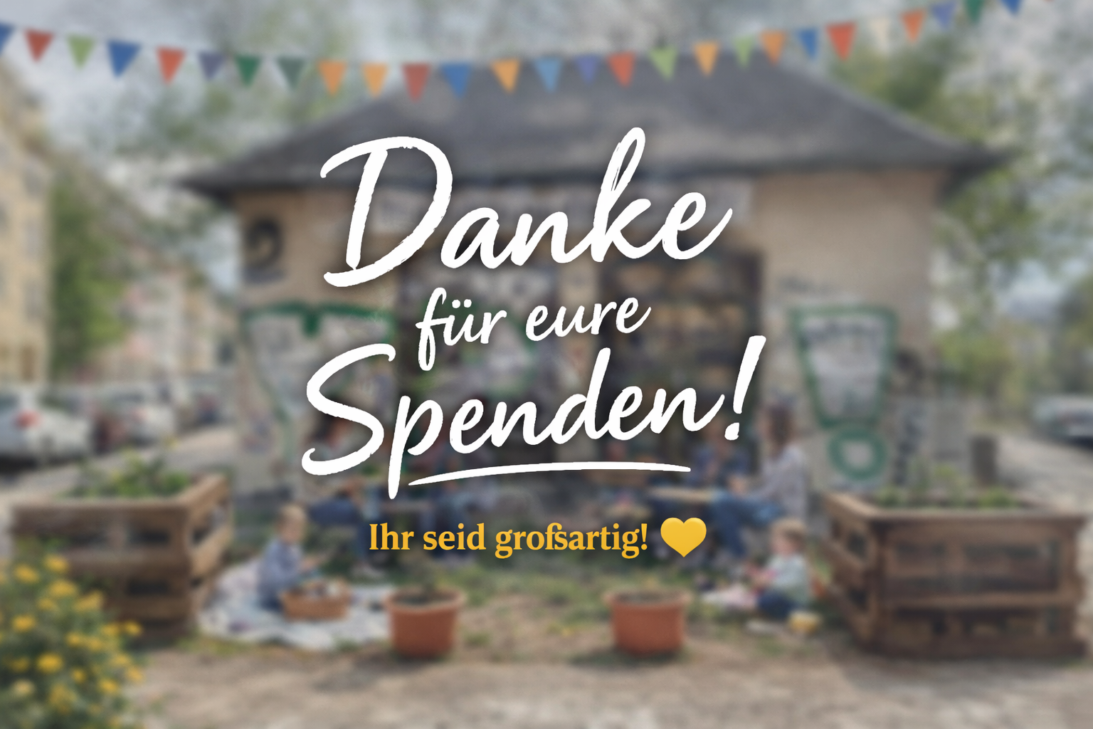 Danke für Spenden